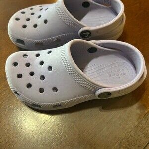 Crocs Classic Clog Unisex Kids Size 11C Lavender Purple Slip-On Shoes